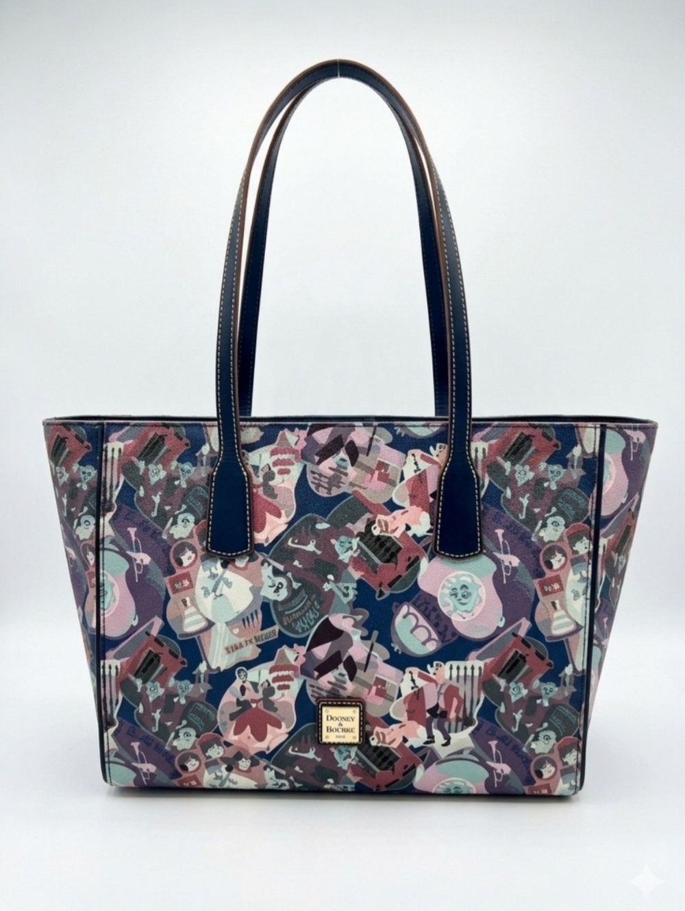 Disney Dooney & Bourke Haunted Mansion Tote NWT - Madame Leota Ghost Toile Bag - Picture 2 of 16